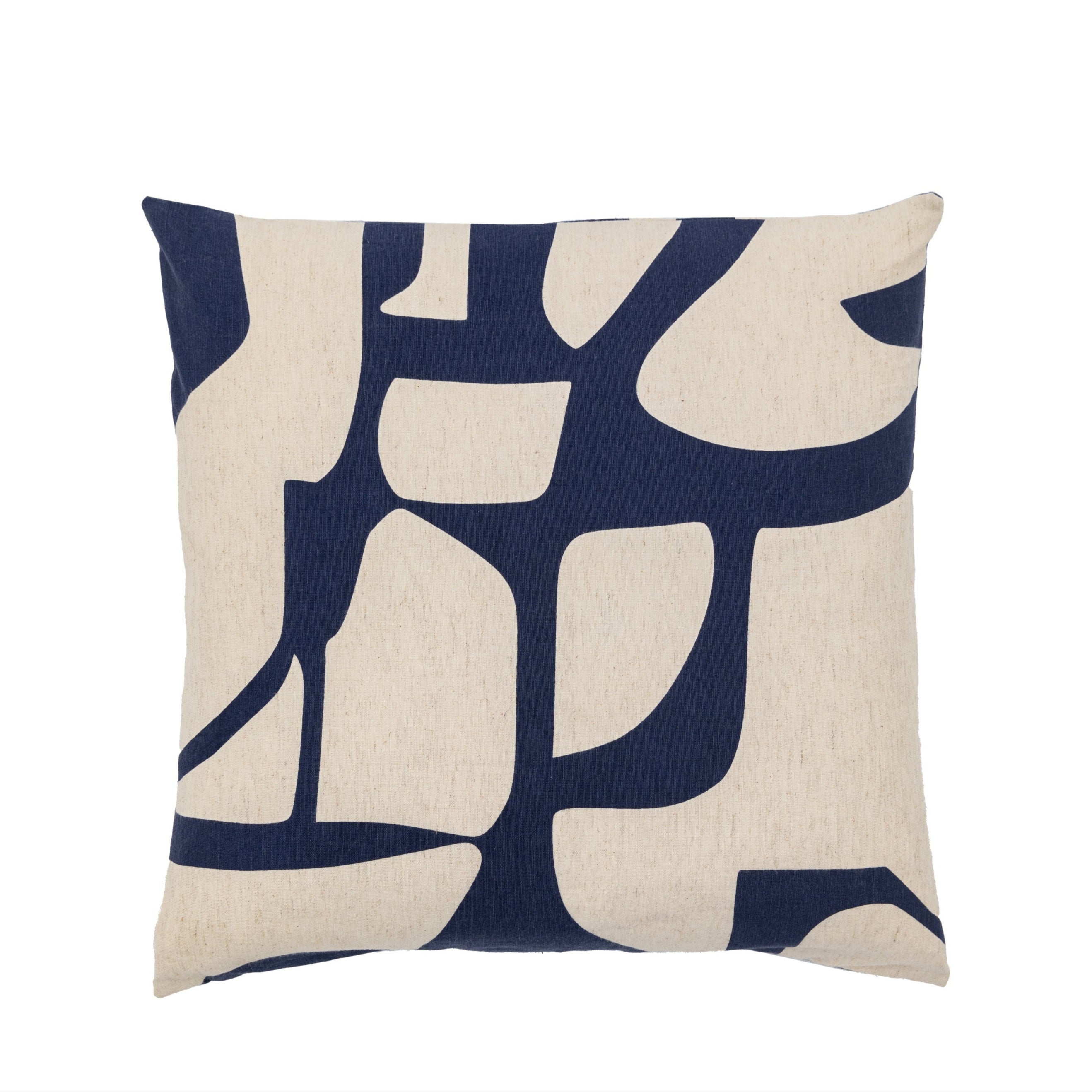 Ardala Ink Blue Graphic Square Cushion